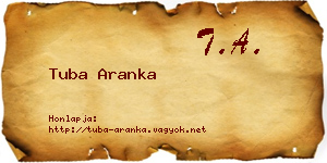 Tuba Aranka névjegykártya