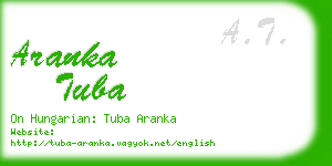aranka tuba business card